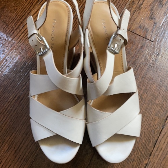 Franco Sarto white wedges size 8.5 US - Picture 8 of 16